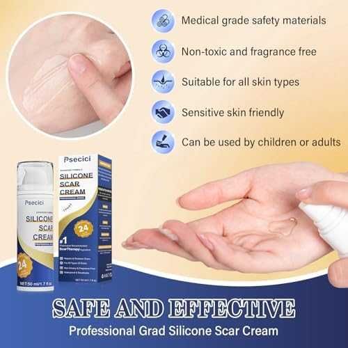 Нов Силиконов крем за белези / хирургия акне стрии изгаряния операции