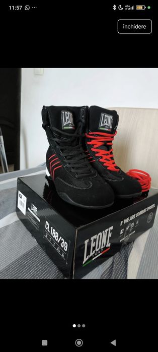 Ghete Box Leone Noi mărimea 39