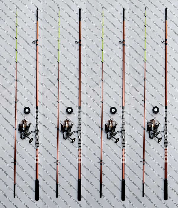 SET 4 Lansete PROFL AQUA RIVER  Feeder 3m 280gr+4 Mulinete FL EFB5000