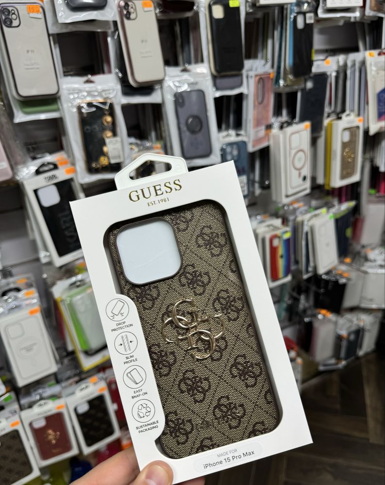 Iphone 15 pro max Оргинален калъф на Guess