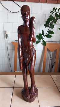 Statueta africana din lemn de abanos