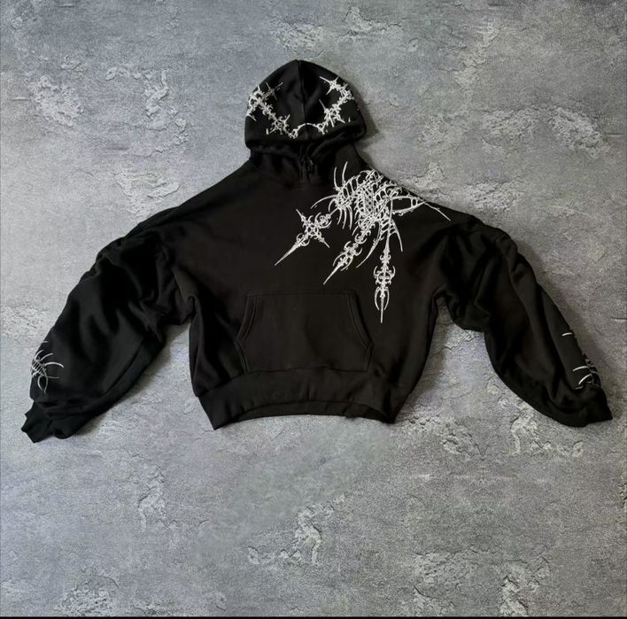 черное худи y2k sk8