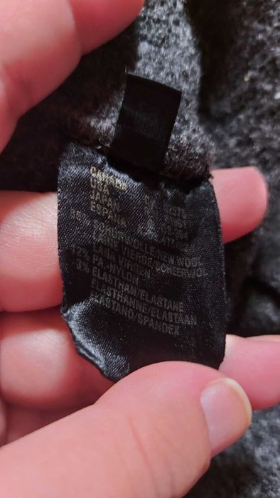 Vestă lungă gri din lână premium