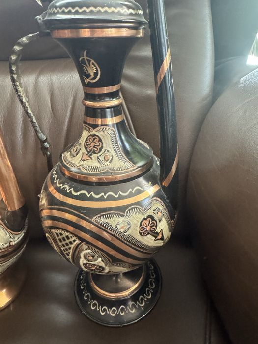 Ceainic pictat din cupru