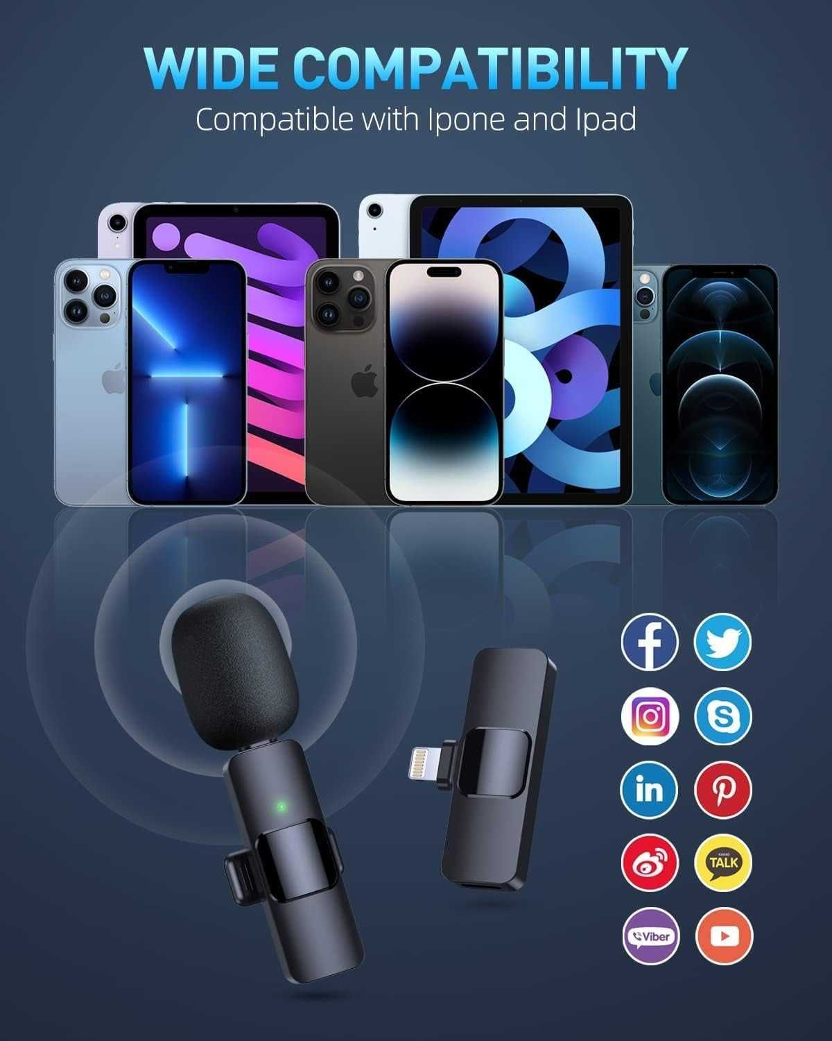 Безжичен микрофон за телефон Digital One SP01081 K9, Wireless