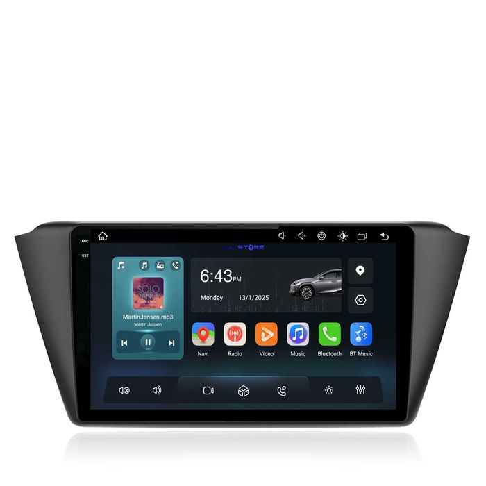 Navigatie Dedicata Skoda Fabia (2014-2019), 9Inch, Bluetooth, CarPlay