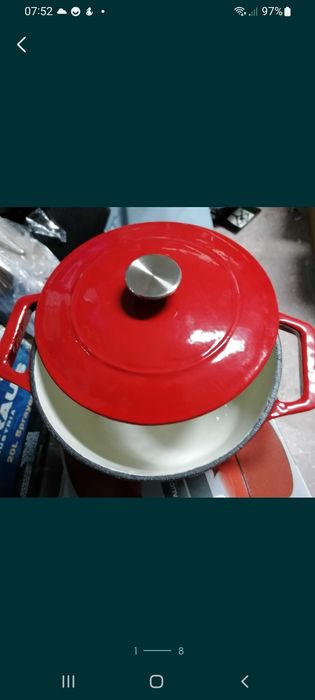 Cratiță fontă emailată 7L