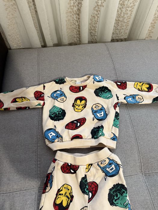 Camasa cu papion si pantaloni crem , noi cu eticheta , marimea 12 luni