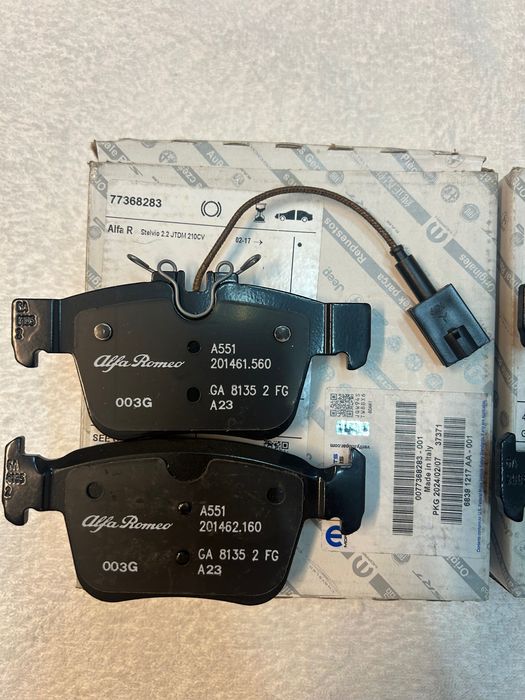Plăcute frana alfa Romeo Stelvio Giulia