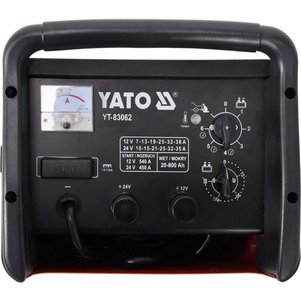 Професионално зарядно за акумулатор + стартов ток YATO YT 83062