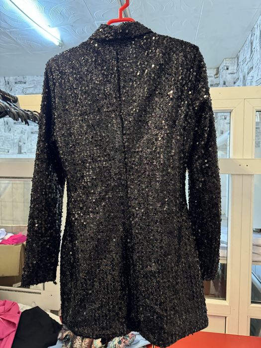 Sacou negru din paiete