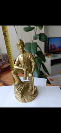 Statueta miner bronz 29 cm înălțime!
