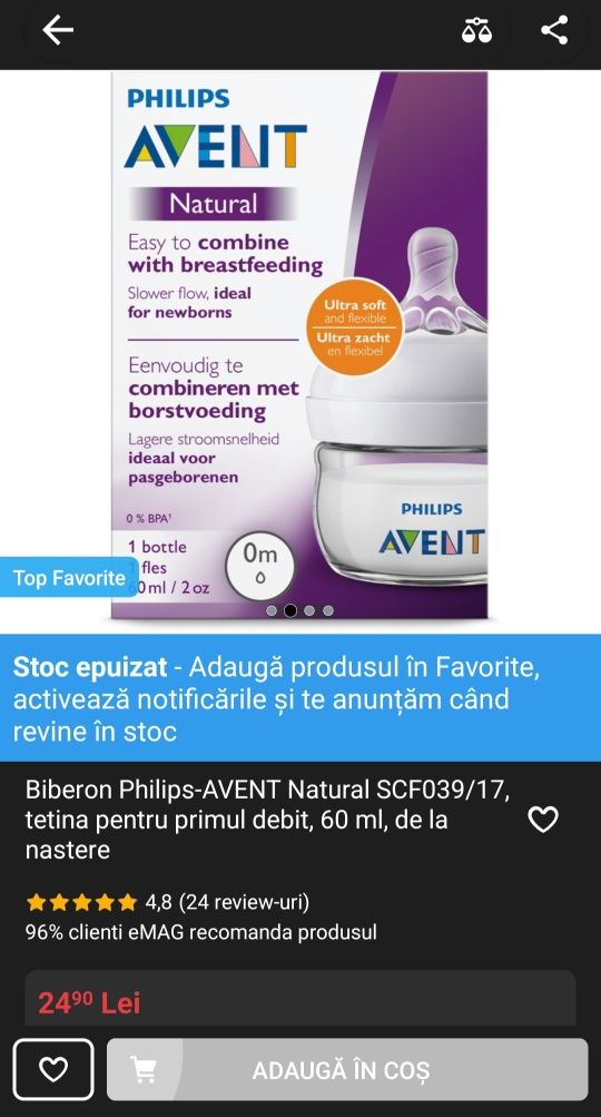 SIGILATE - Philips Avent Premium: Sterlizator uscator, biberoane (Bon)