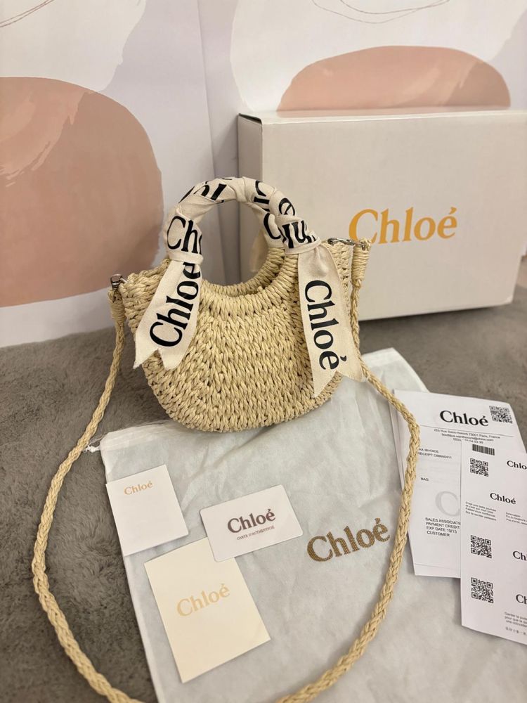 Poseta/Geanta CHLOE Small Bracelet Woody plajă