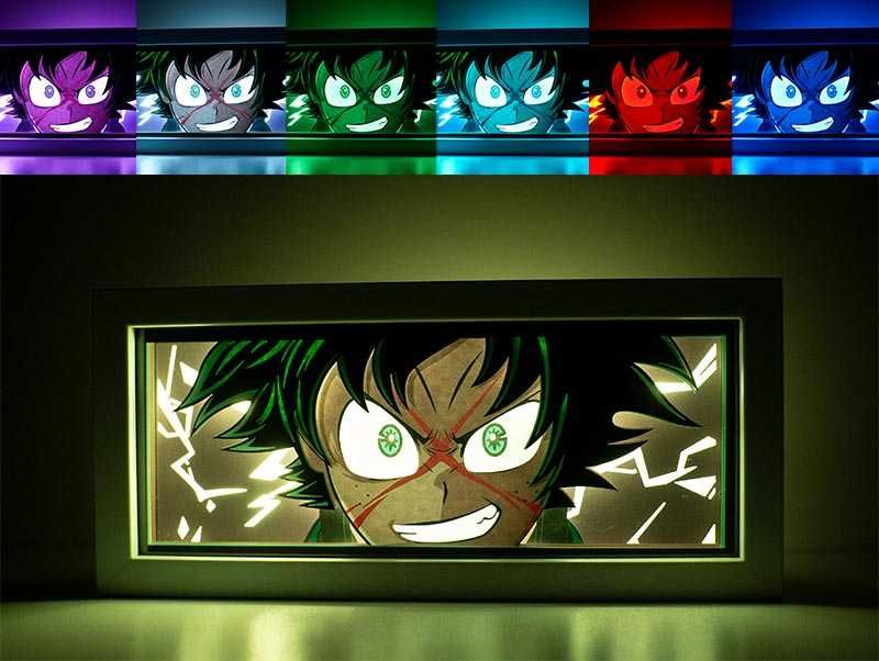 Caseta Luminoasa Led RGB Anime: My Hero Academia, Deku