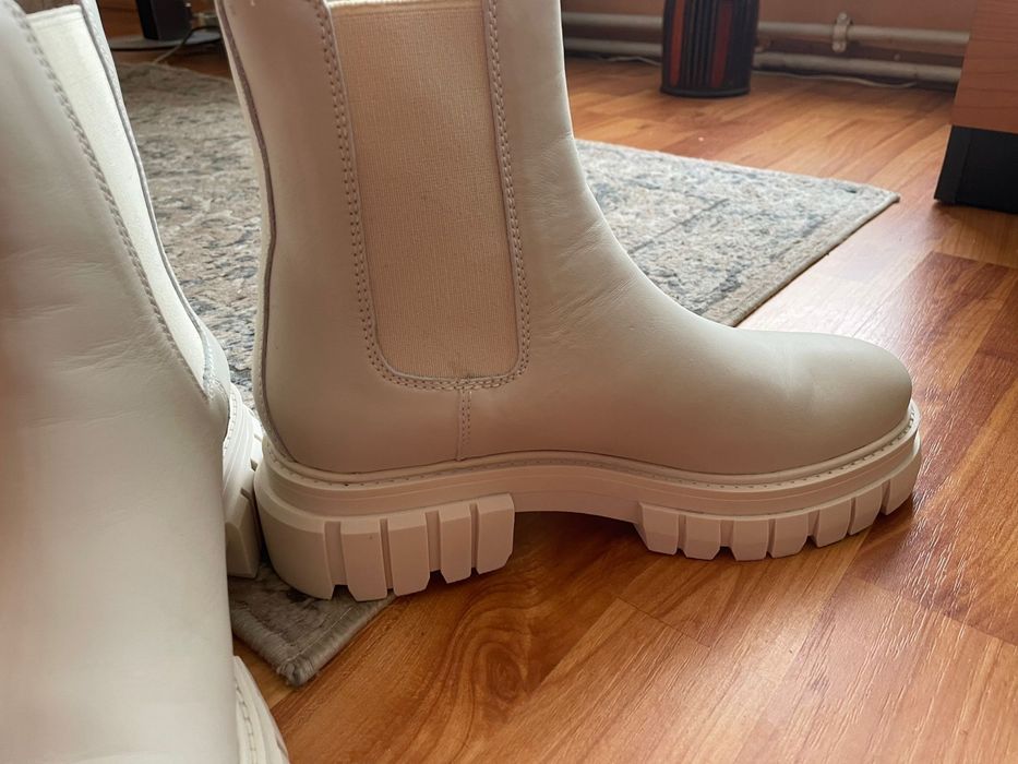 Ghete dama chelsea piele