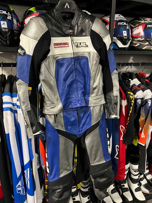 Дамски Кожен мото екип FLM размер 40 M-L ,2части, много запазен