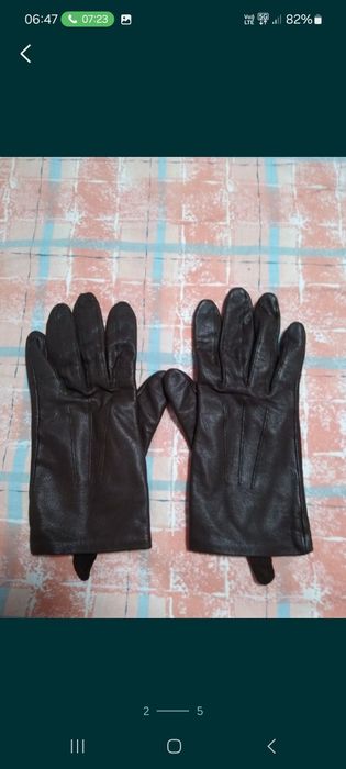 Haina piele dama+mănuși piele