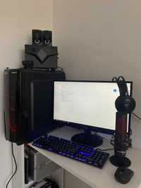 PC GAMING AMD Ryzen 7 2700X cu scaun gaming, monitor, tastatura etc