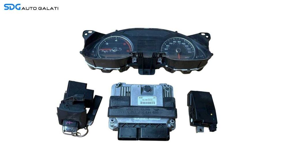 Kit Pornire ECU Calculator Motor Ceas Ceasuri Bord Blocator Cititor Chei Cheie CIP Imobilizator Audi A4 B8 2.0 CJC CJCA 2.0 TDI 2008 - 2016 Cod 03L906018HT [LS0021] [LS0022]