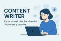 Redactor: Articole/Texte Social Media/ Anunțuri/Editare/Traduceri