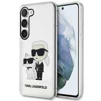Husa Glitter Karl’s & Choupette pentru Samsung Galaxy S23, transparent