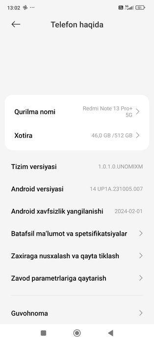 Redmi not 13pro + 16/512