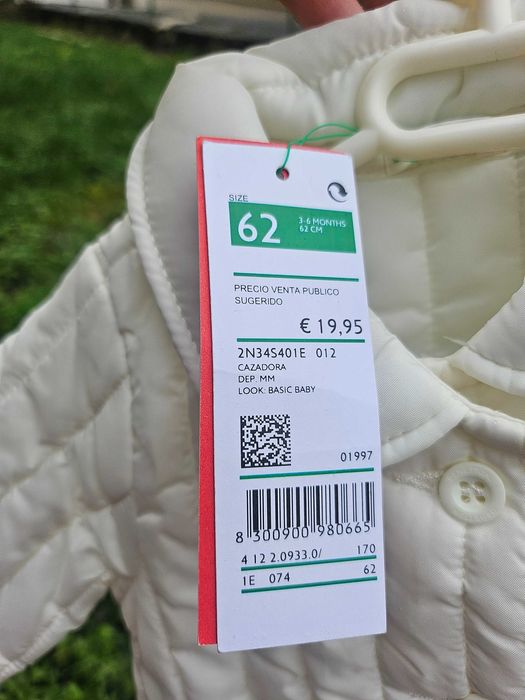 Бебешко яке Benetton ново с етикета