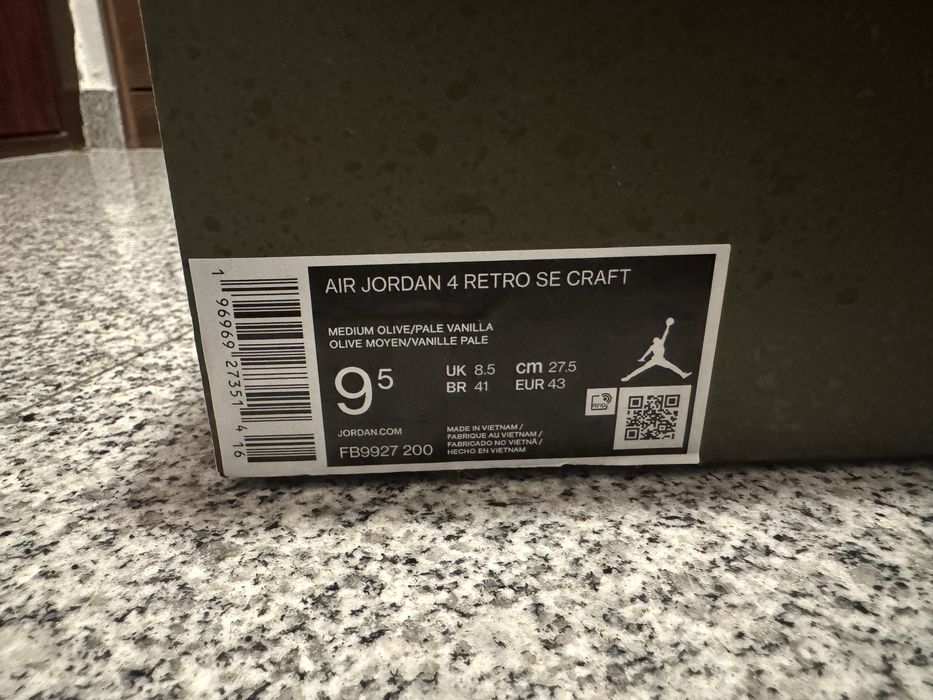 Air Jordan 4 Craft 'Olive'