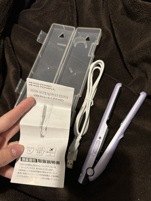 малка преса за изправяне на коса usb