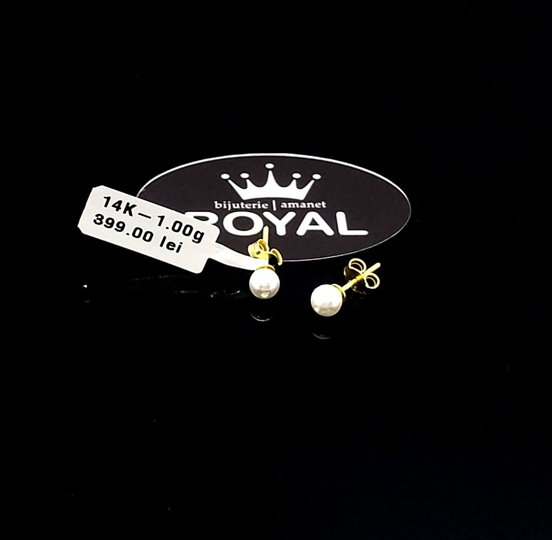 Bijuteria Royal cercei din aur 14k 1.0 gr