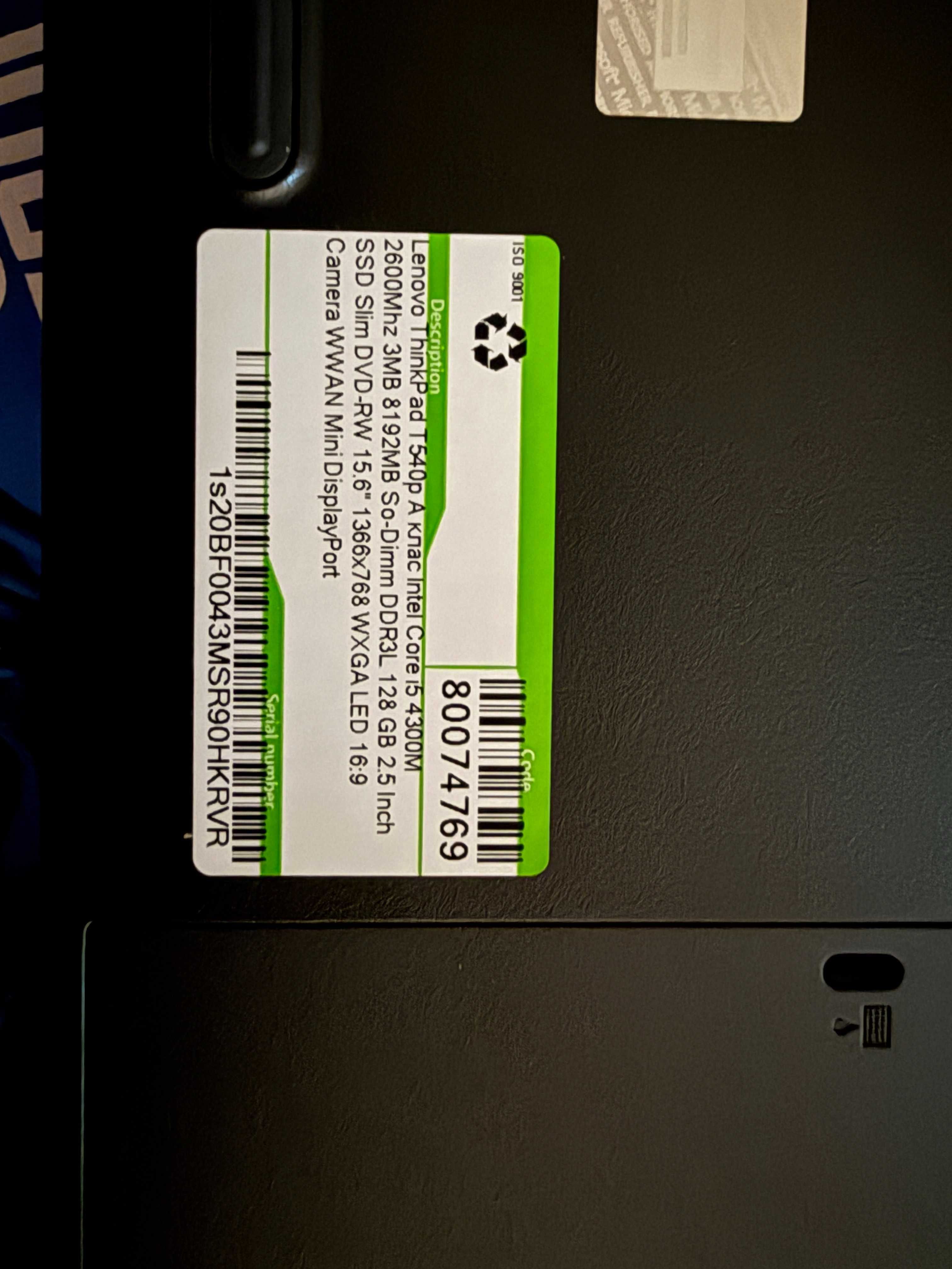 Refurbished Lenovo thinkPad T540p
