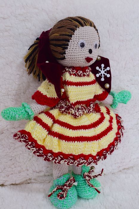 Păpușă Croșetată Crăciuniță