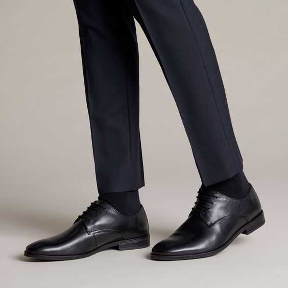 Pantofi derby plain toe 43 43.5 GEOX piele naturala moale negru