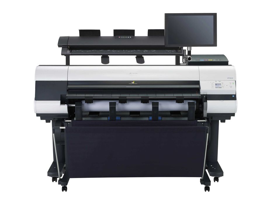 Canon iPF840 широкоформатен цветен принтер + MFP Scanner M40