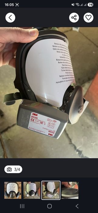 Filtre 3M 6038 p3R , se potrivesc la orice masca 3M