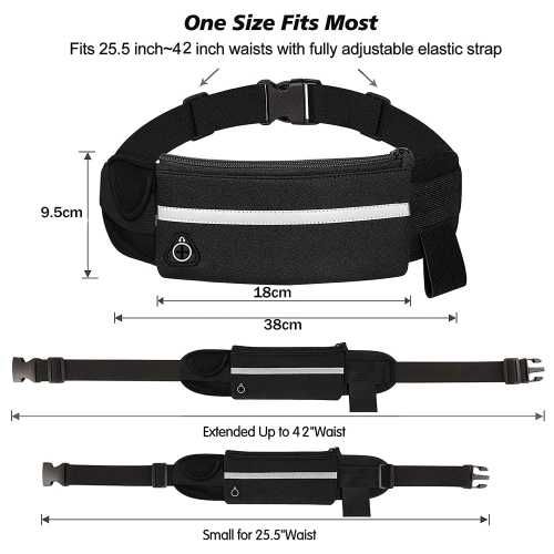 Калъф за кръста за телефон за бягане Digital One SP00398 W24  Черен