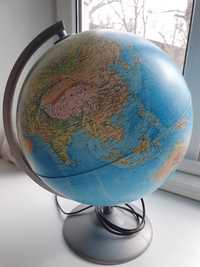 Глобус с подсветкой политическая и физическая карты