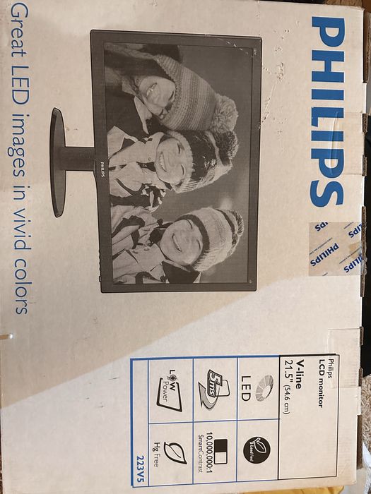 Monitor Monitor LED VA Philips 21.5", Full HD, , Negru, 221V8A