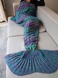 Knitted mermaid blanket  / Вълнено одеало мотив русалка