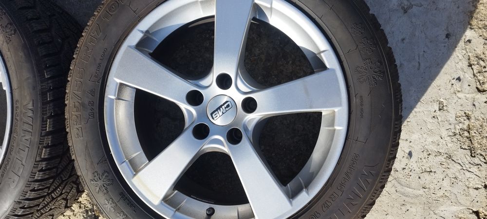 Алуминиеви джанти с гуми за audi q3  vw/mercedes 17 цола 5x112