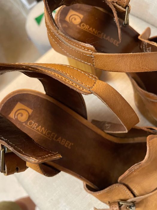 Pantofi funky toc gros, platforma, piele dama 39