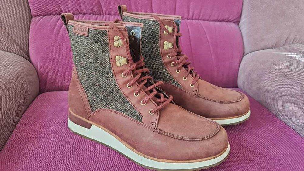 Ghete sport, usoare, piele naturala MERRELL Roam Mid marimea 40,5