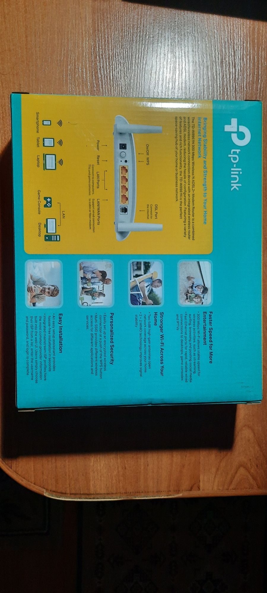 Роутер TP-Link TD-W8961N (ADSL2+, Wi-Fi 300 Мбит/с)