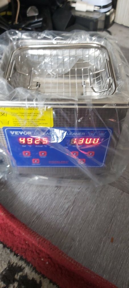 Dispozitiv de curățare cu ultrasunete VEVOR de 1,3 l cu cronometru de
