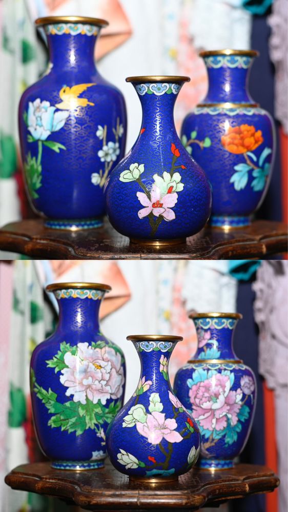 Set vaze cloisonné chinezești – decorative, diferite modele