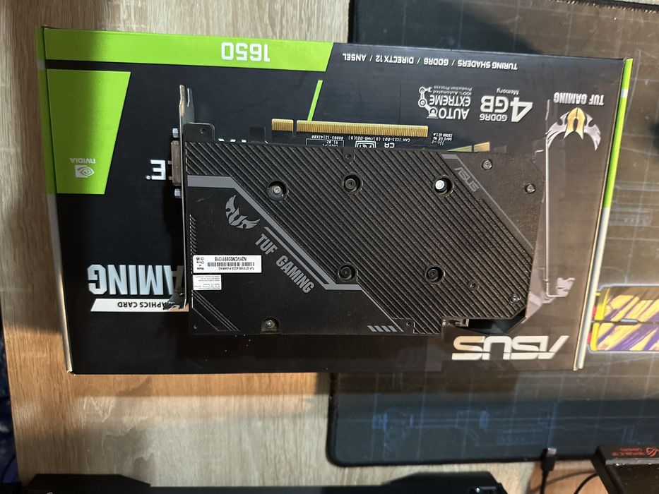 Продам видеокарту gtx 1650 asus tuf gaming