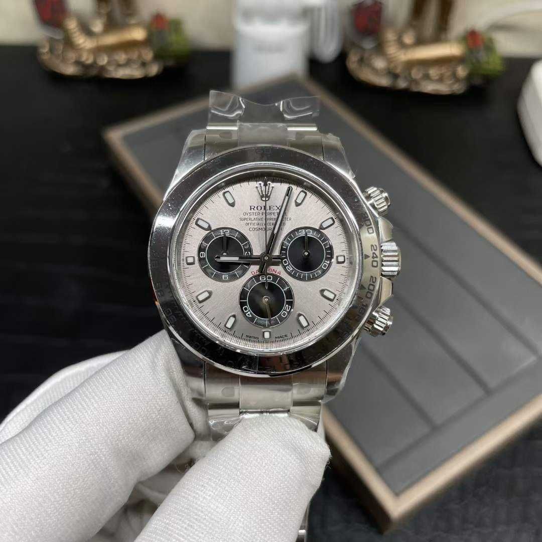 Rolex daytona 4130 Silver/Grey