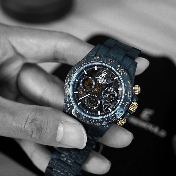 Rolex Ролекс ZIF REMOULD – Carbon Shadow in Gold (Custom Daytona 40mm)