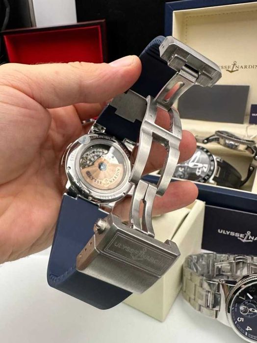 ulysse nardin lelocle сребристо/синьо